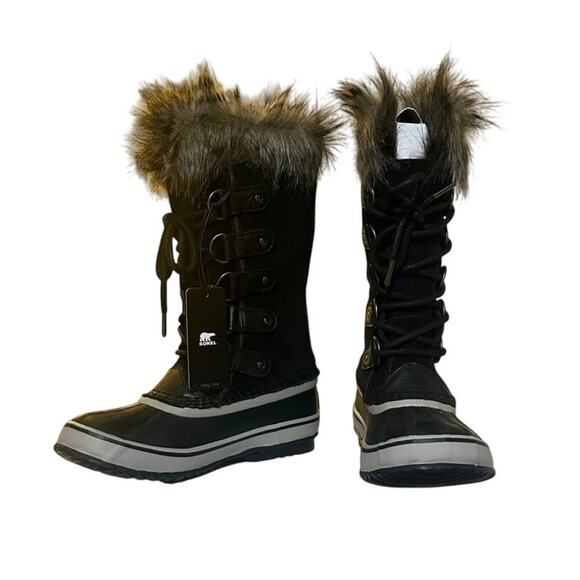 SOREL Women's Joan Of Arctic Black, Quarry WP Snow Boots Size 5.5 - Picture 7 of 10